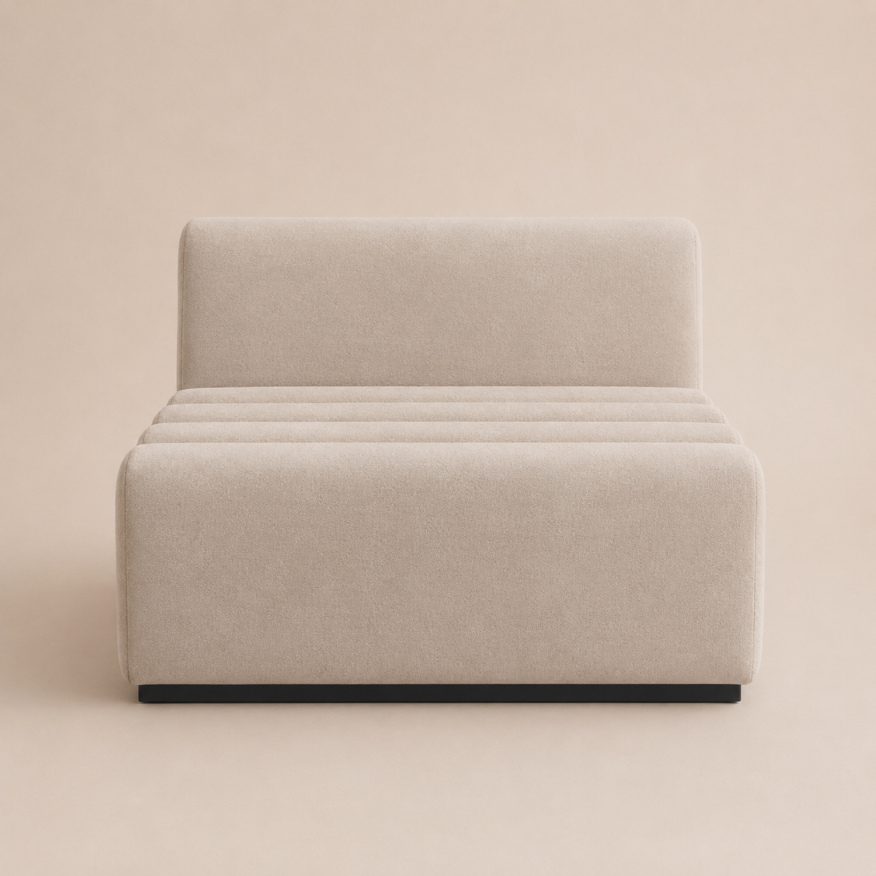 Sillón Curve Recto Gris
