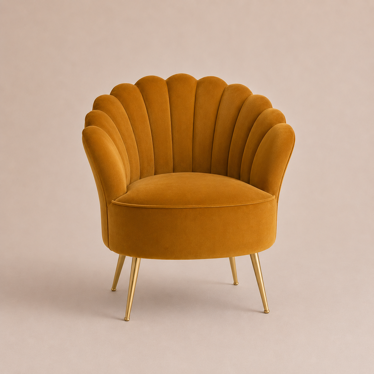 Sillón Individual Trébol Mostaza
