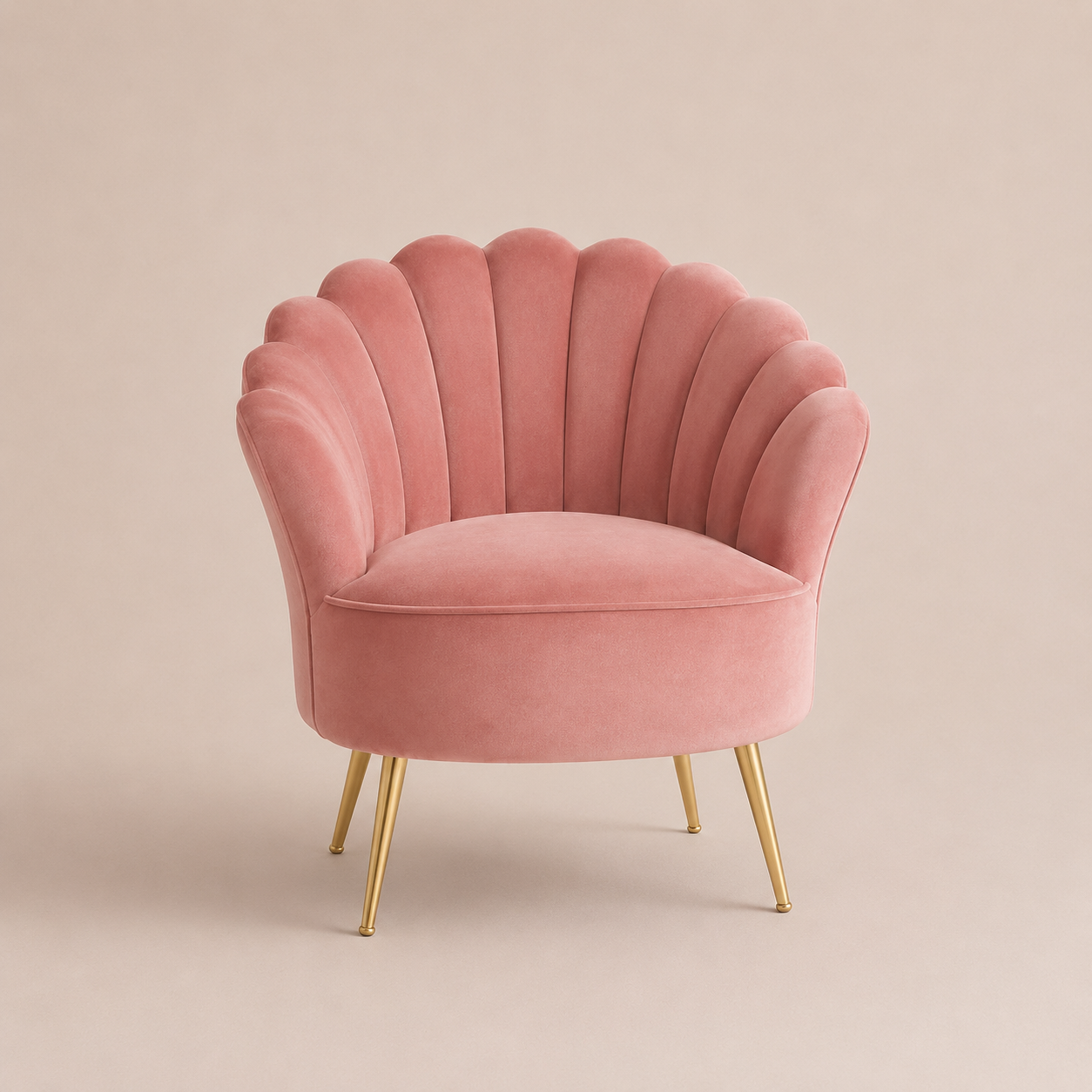 Sillón Individual Trébol Rosa
