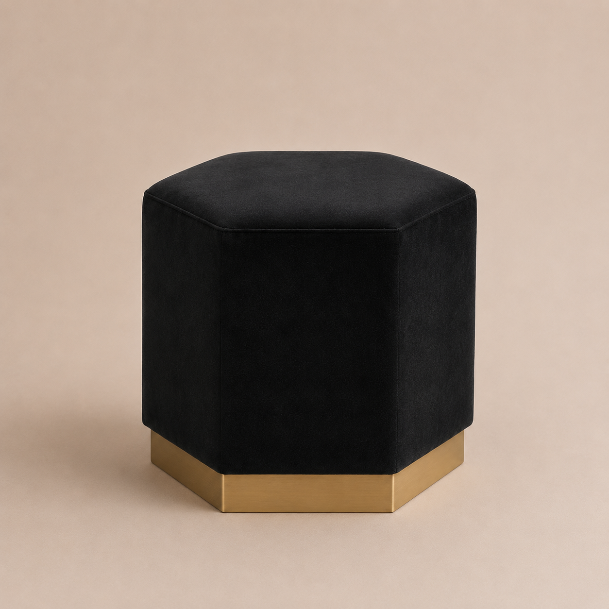 Pouf Geométrico Negro